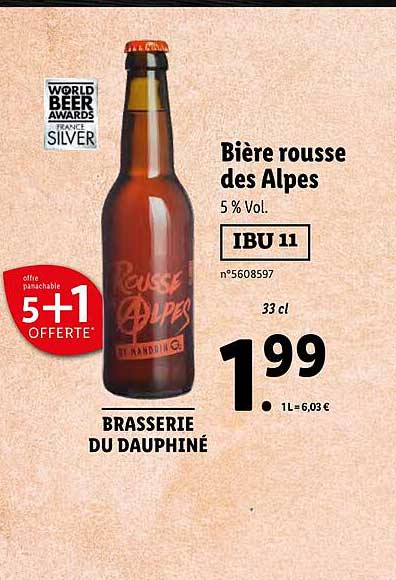 Bière Rousse Des Alpes