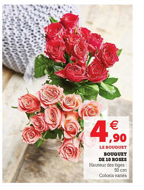 Bouquet De 10 Roses