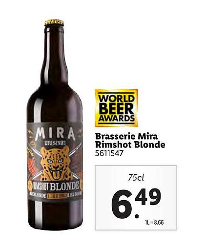 brasserie mira rimshot blonde