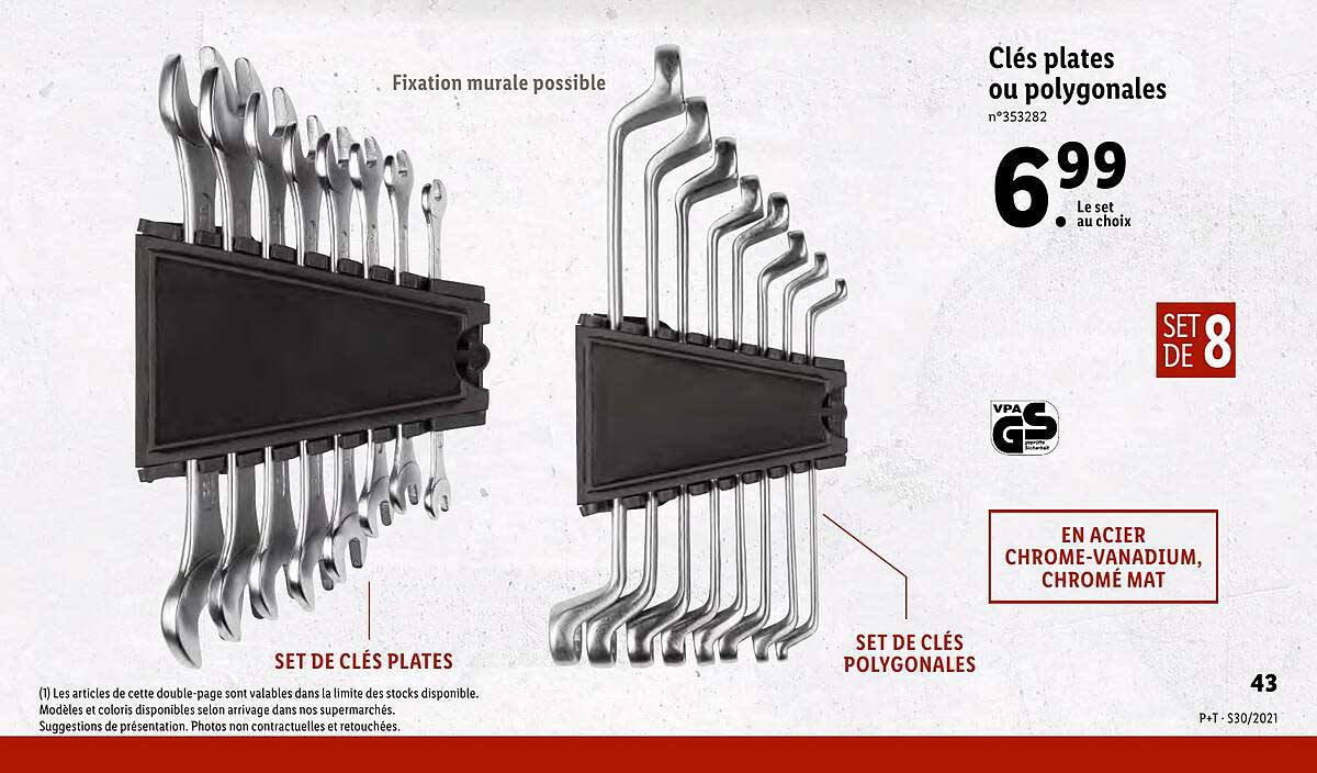 clés plates ou polygonales