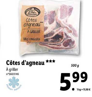 côtes d'agneau