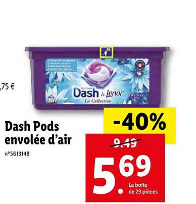 dash pods envolée d'air