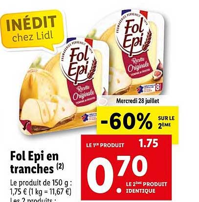 fol épi en tranches