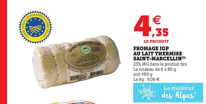 fromage igp au lait thermisé saint-marcellin