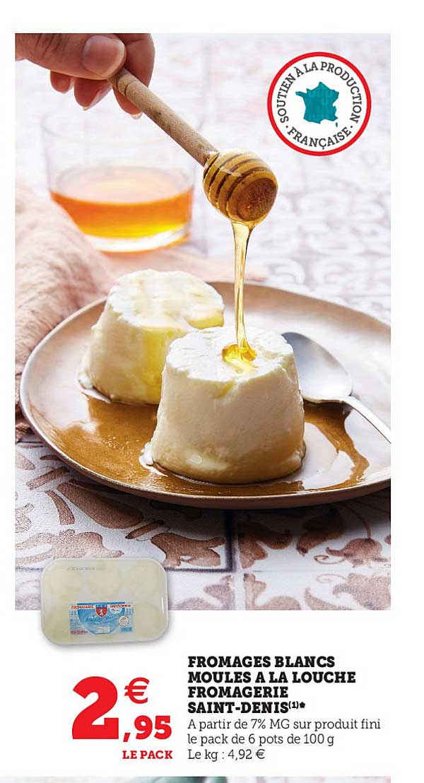 Fromages Blancs Moules à La Louche Fromagerie Saint-denis