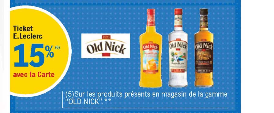 la gamme "old nick"