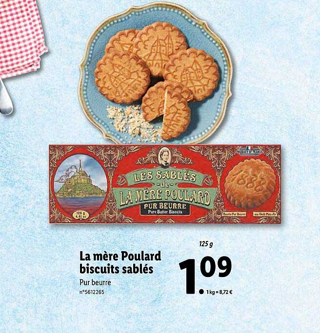 la mère poulard biscuits sablés