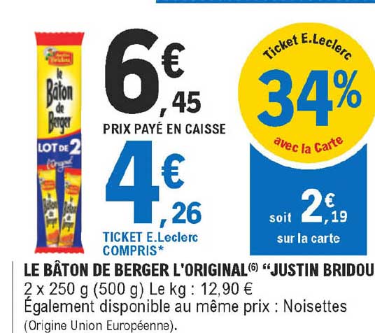 le bâton de berger l'original "justin bridou"