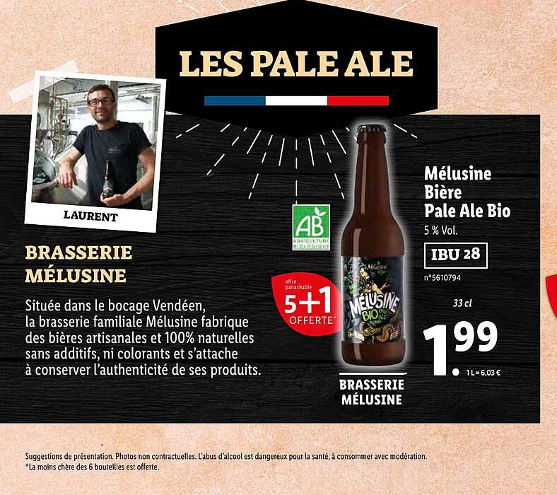 mélusine bière pale ale bio