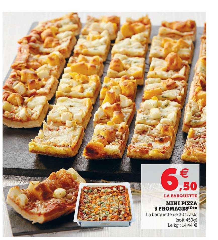 Mini Pizza 3 Fromages