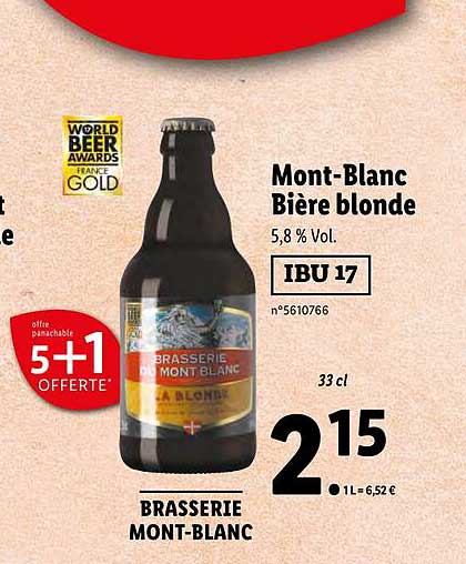 Mont-blanc Bière Blonde