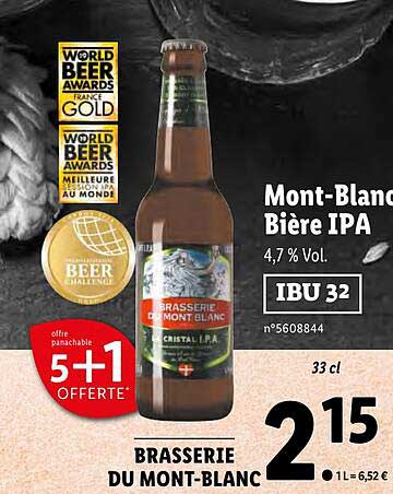 mont-blanc bière ipa