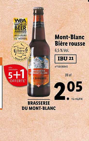 mont-blanc bière rousse