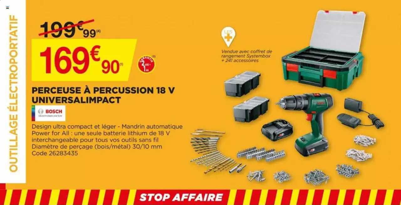 Perceuse à Percussion 18 V Universalimpact Bosch