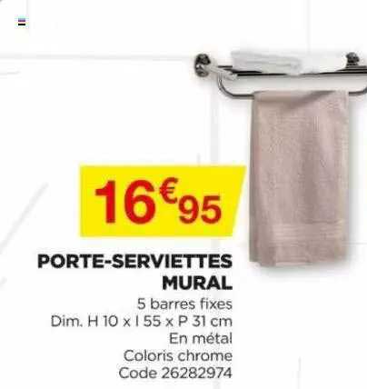 porte-serviettes mural