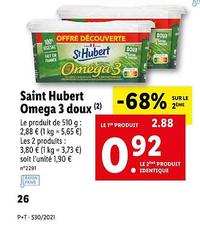 saint hubert oméga 3 doux