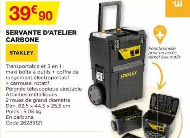 servante d'atelier carbone stanley