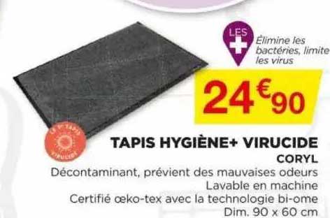tapis hygiène + virucide coryl