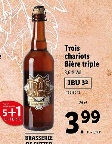 trois chariots bière triple