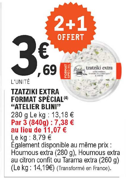Tzatziki Extra Format Spécial "atelier Blini"