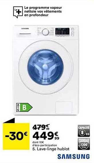 lave-linge hublot samsung