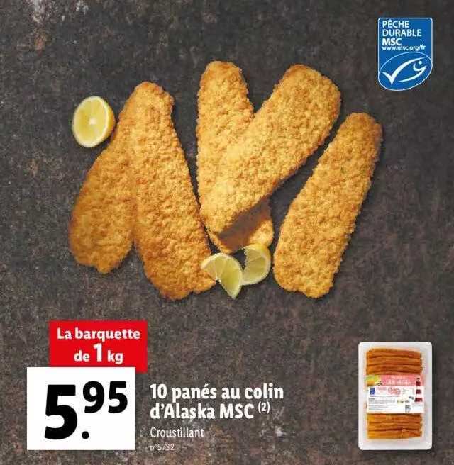 10 Panés Au Colin D'alaska Msc