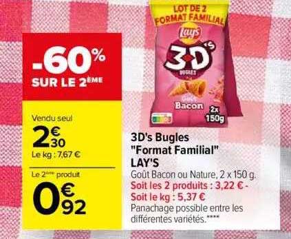 3d's bugles "format familial" lay's