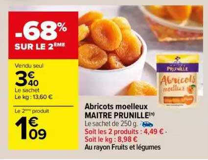abricots moelleux maitre prunille