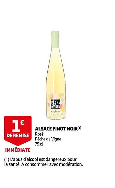 alsace pinot noir rosé pêche de vigne