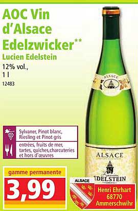 aoc vin d'alsace edelzwicker lucien edelstein