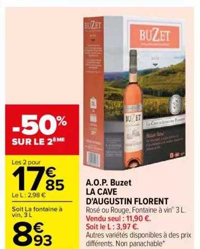 aop buzet la cave d'augustin florent