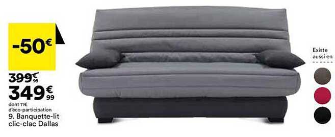 banquette-lit clic-clac dallas