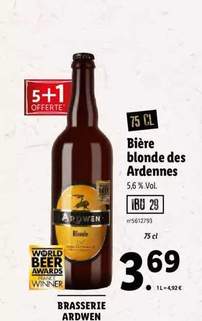 bière blonde des ardennes