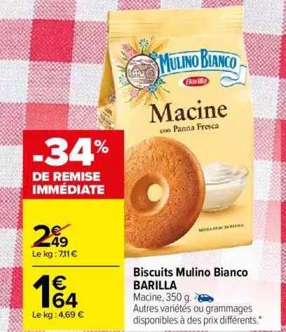 biscuits mulino bianco barilla