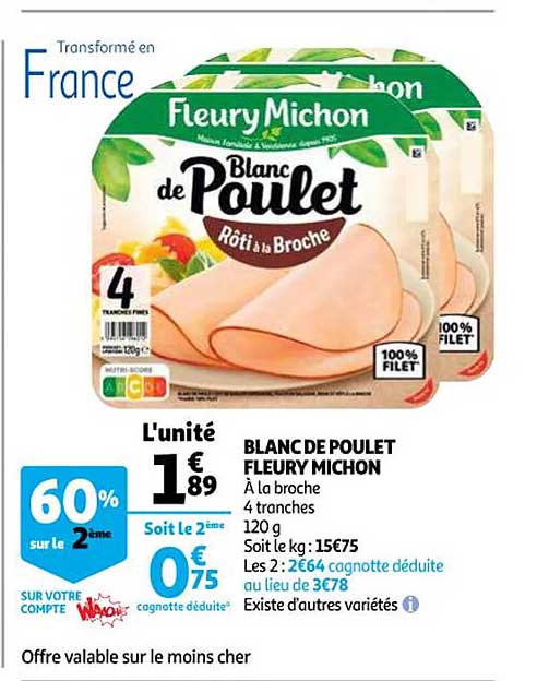 blanc de poulet fleury michn
