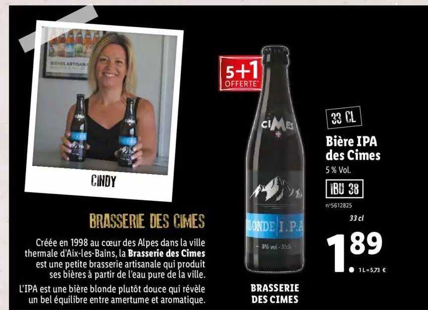 brasserie des cimes bière ipa des cimes