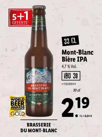 brasserie du mont-blanc bière ipa