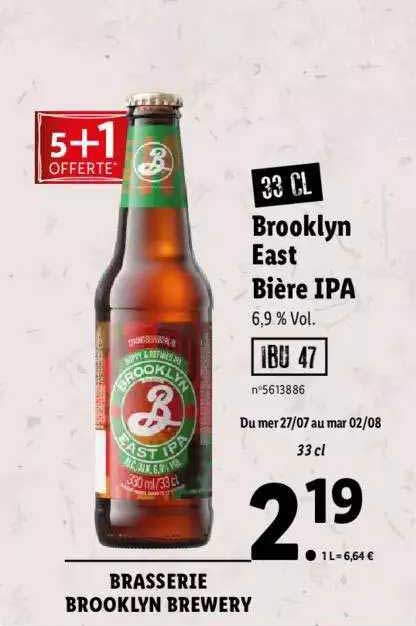 brooklyn east bière ipa