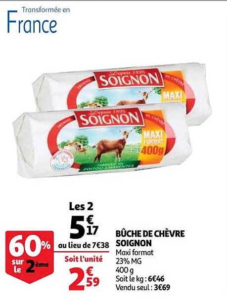 Bûche De Chèvre Soignon