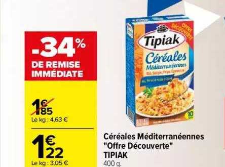 céréales méditerranéennes "offre découverte" pipiak