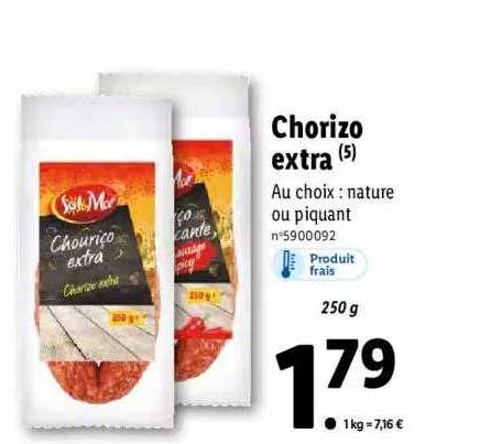 chorizo extra sol mar