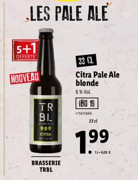 citra bale ale blonde brasserie trbl