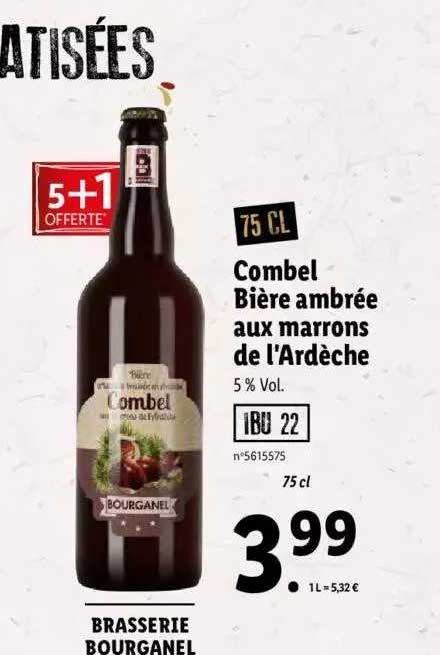 combel bière ambrée aux marrons de l'ardèche