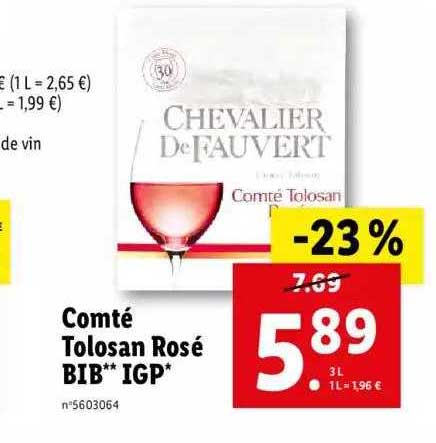 comté tolosan rosé bib igp