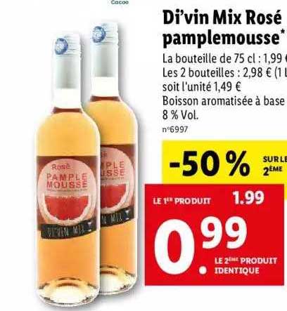 di'vin mix rosé pamplemousse