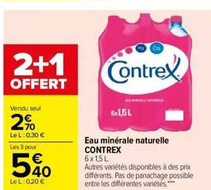 Eau Minérale Naturelle Contrex