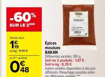 épices Moulues Bakan