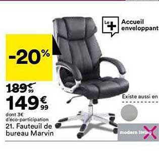fauteuil de bureau marvin modern living