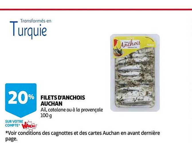 filets d'anchois auchan