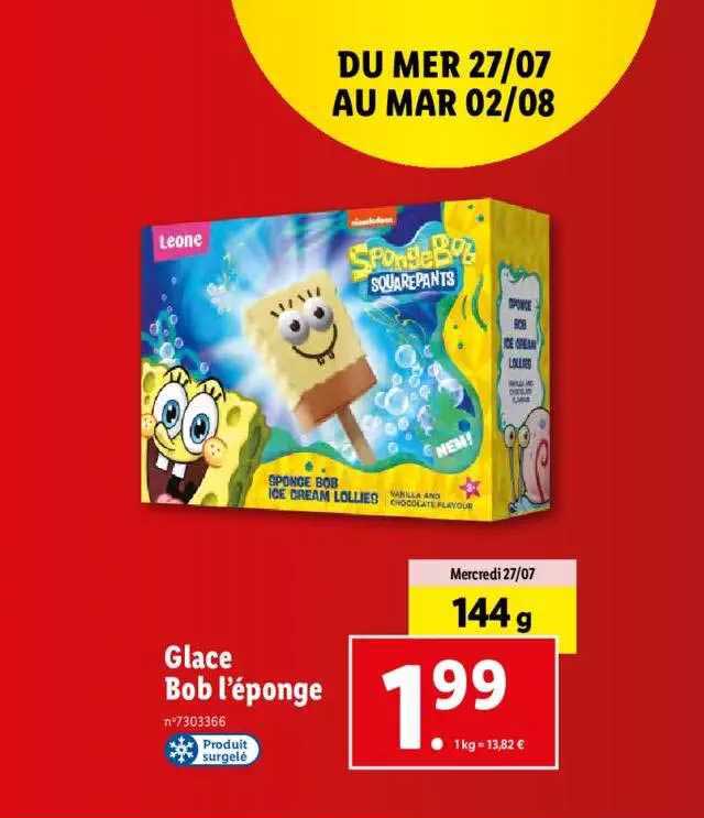 glace bob l'éponge